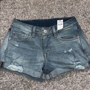 Blue jean shorts